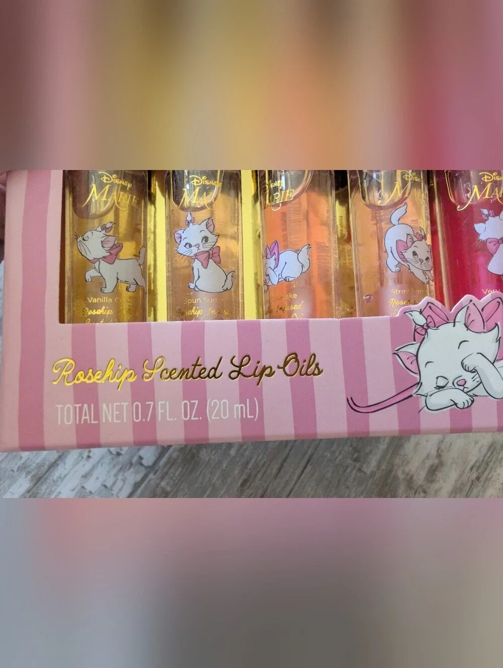 Disney The Aristocats Lip Oil Set - Pink & Gold